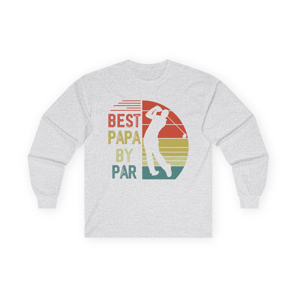 Best Papa By Par Cotton Long Sleeve Tee