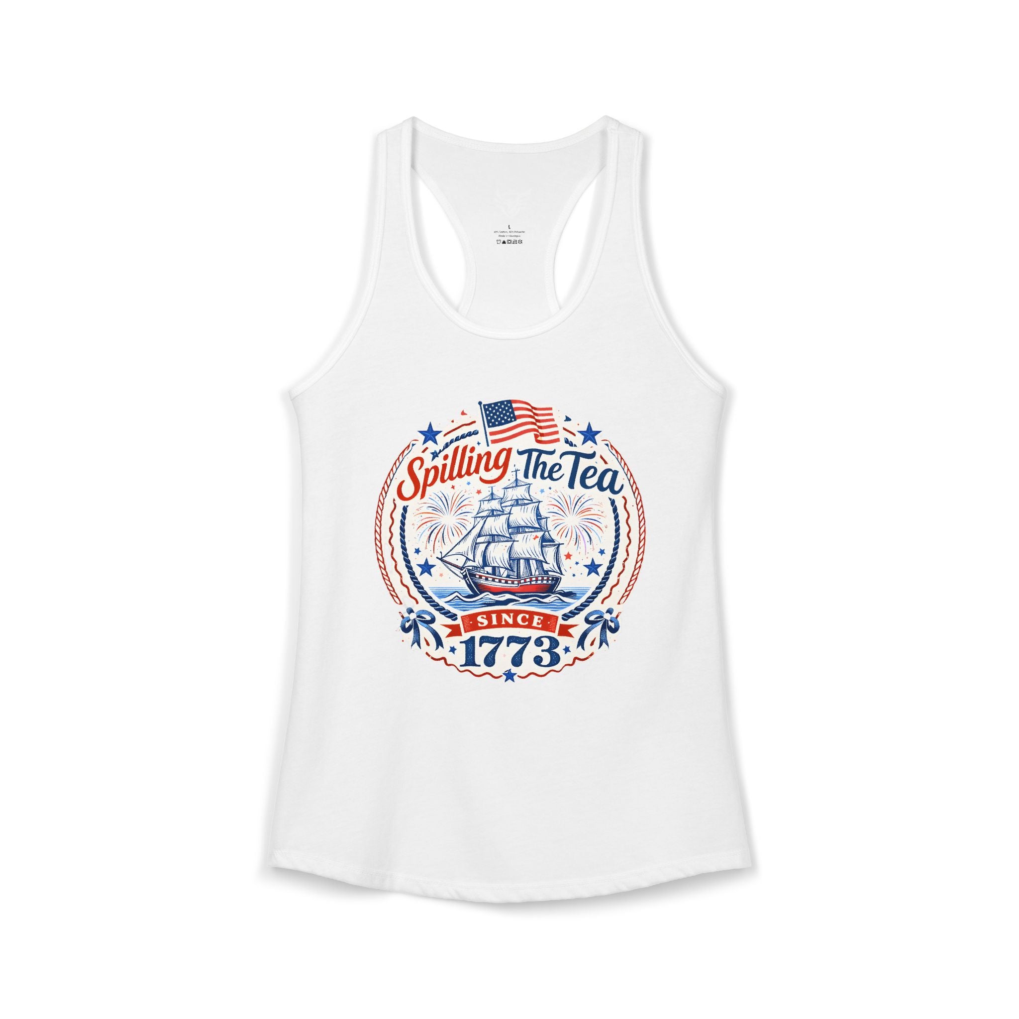 Spilling The Tea Ideal Racerback Tank