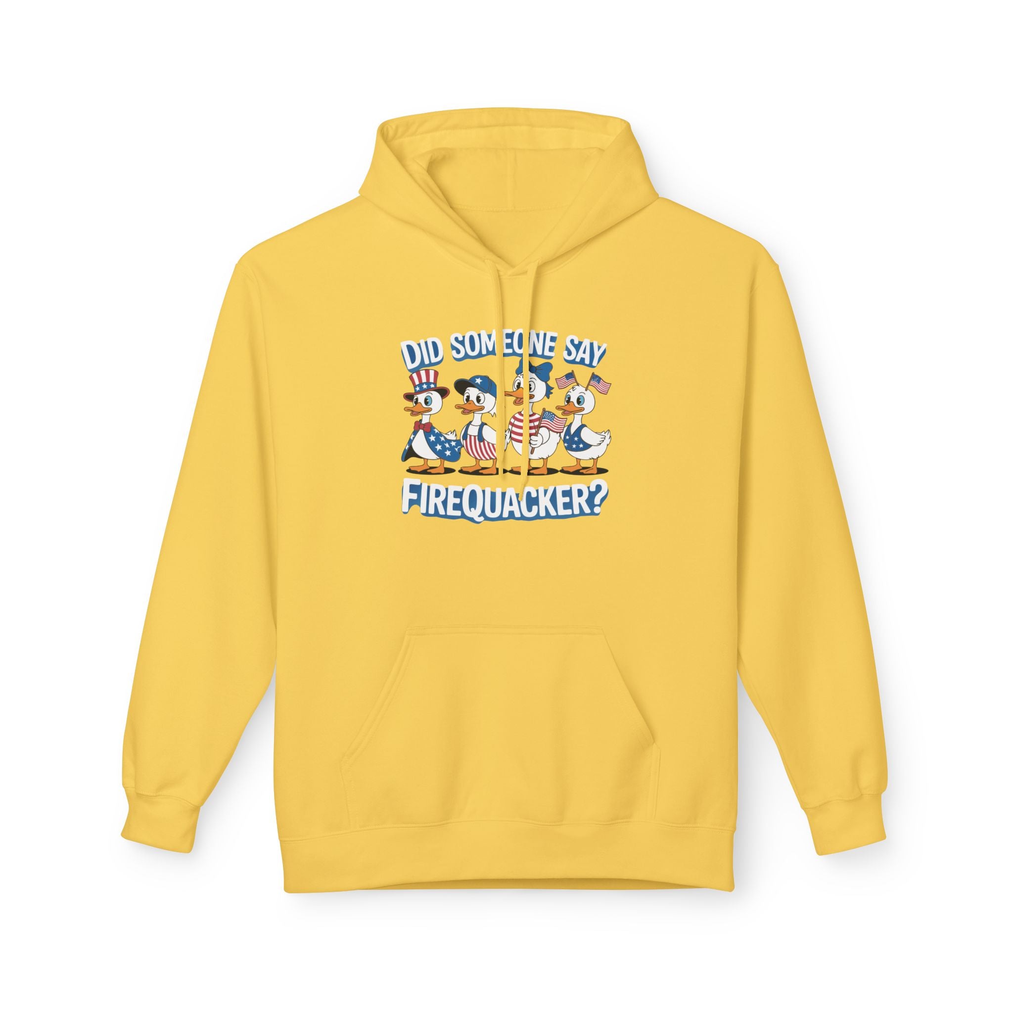 Firequackers Midweight Softstyle Fleece Hoodie