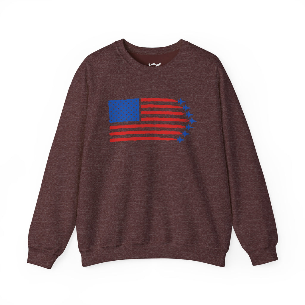 USA Jet Flag Heavy Blend™ Crewneck Sweatshirt