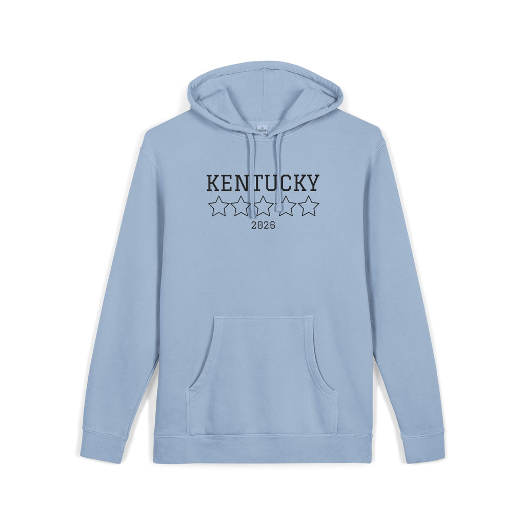 Unisex Embroidered KY Pigment-Dyed Hoodie