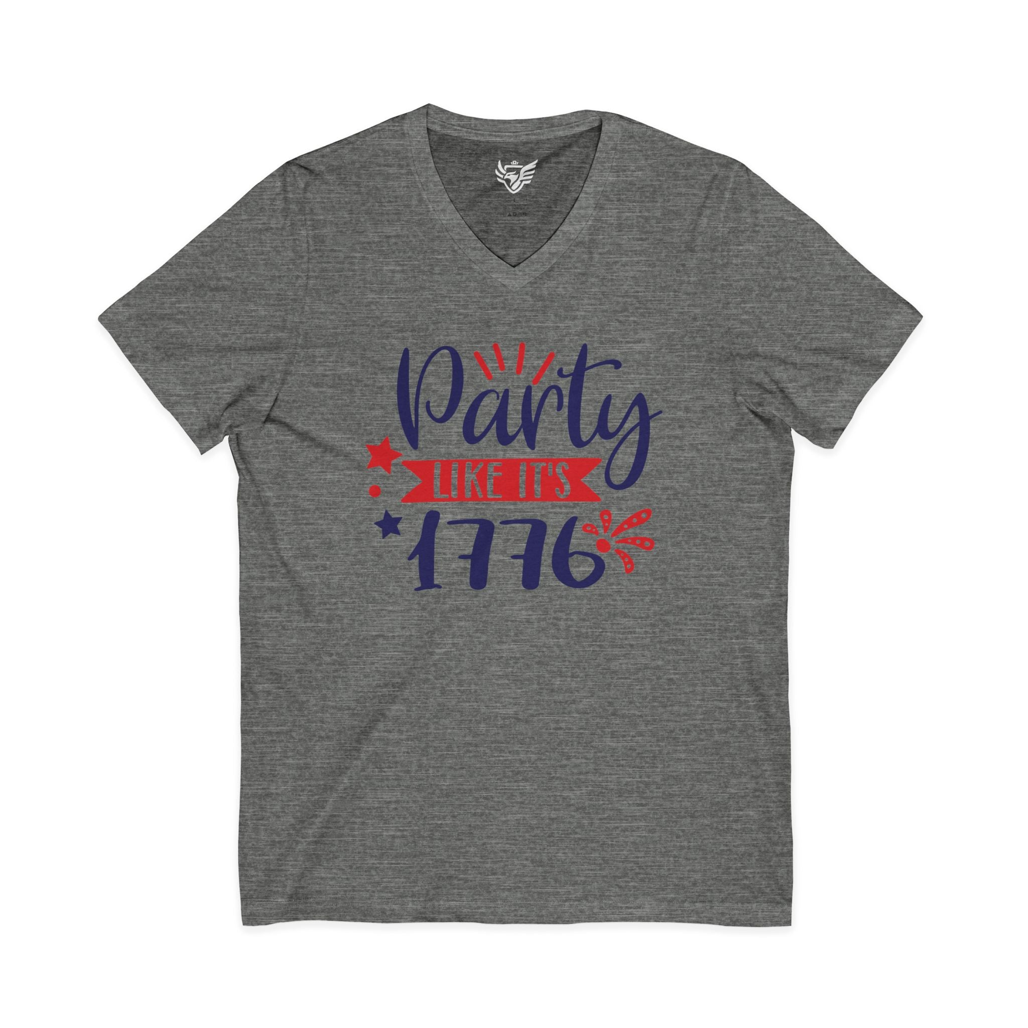 Party Like It's 1776 Jersey Short Sleeve V-Neck Tee