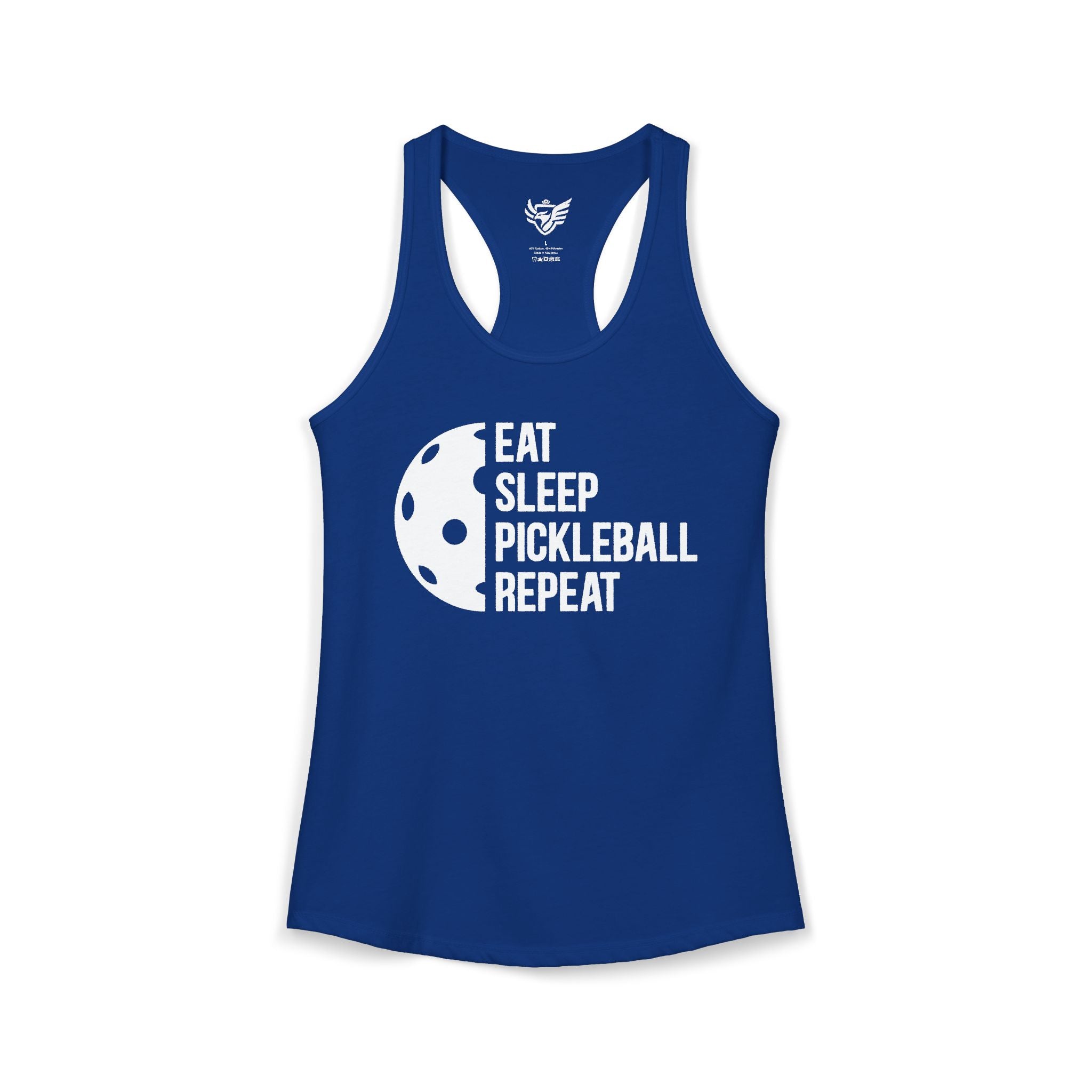 Eat Sleep Pickleball Ideal Racerback Tank