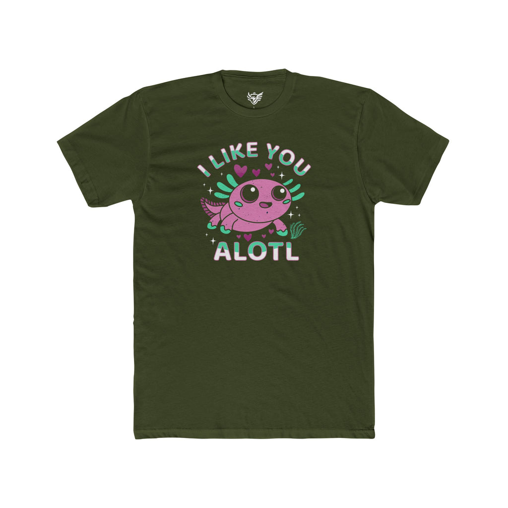 I Like You Alotl Cotton Crew Tee