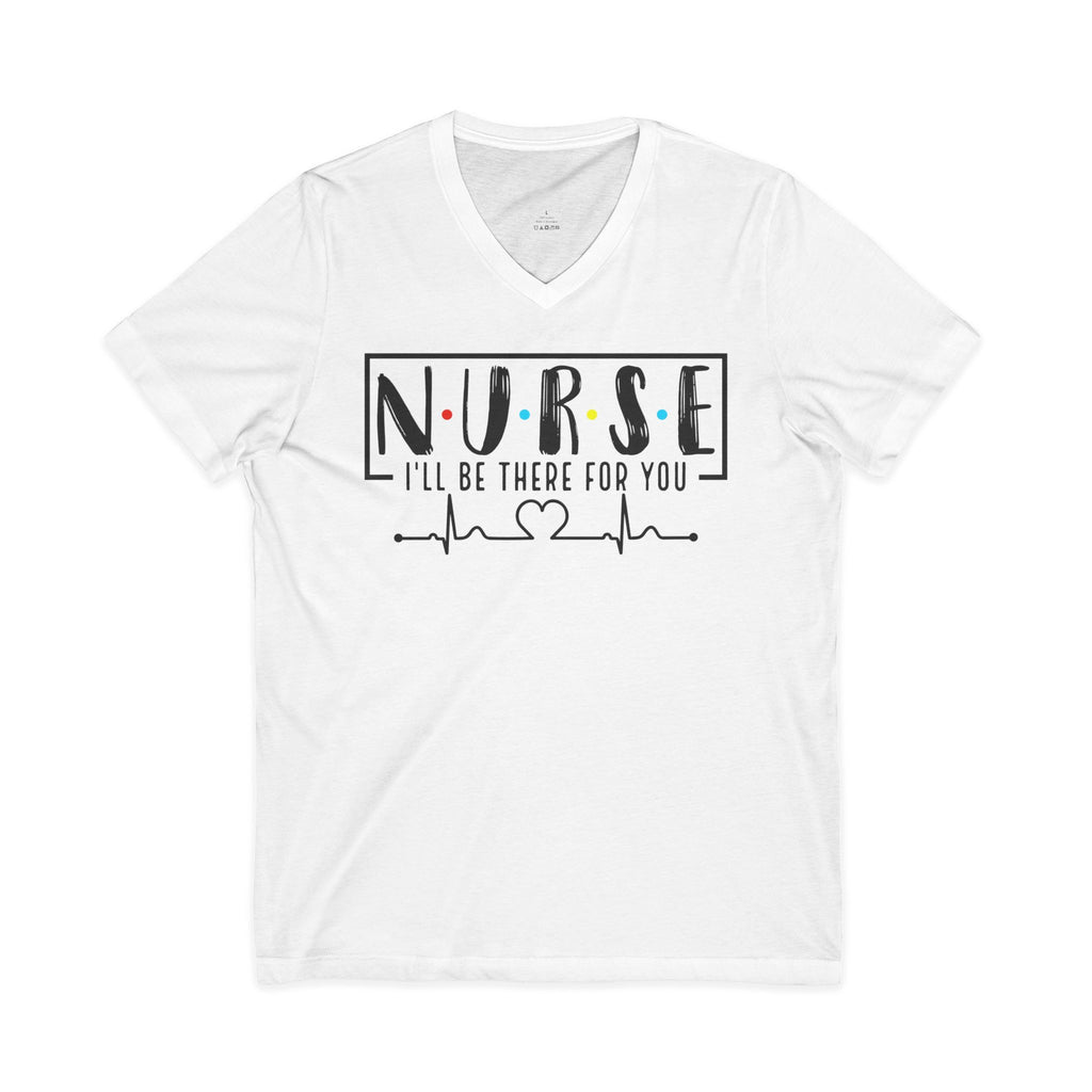 Friend's Theme Nurse Jersey Short Sleeve V-Neck Tee