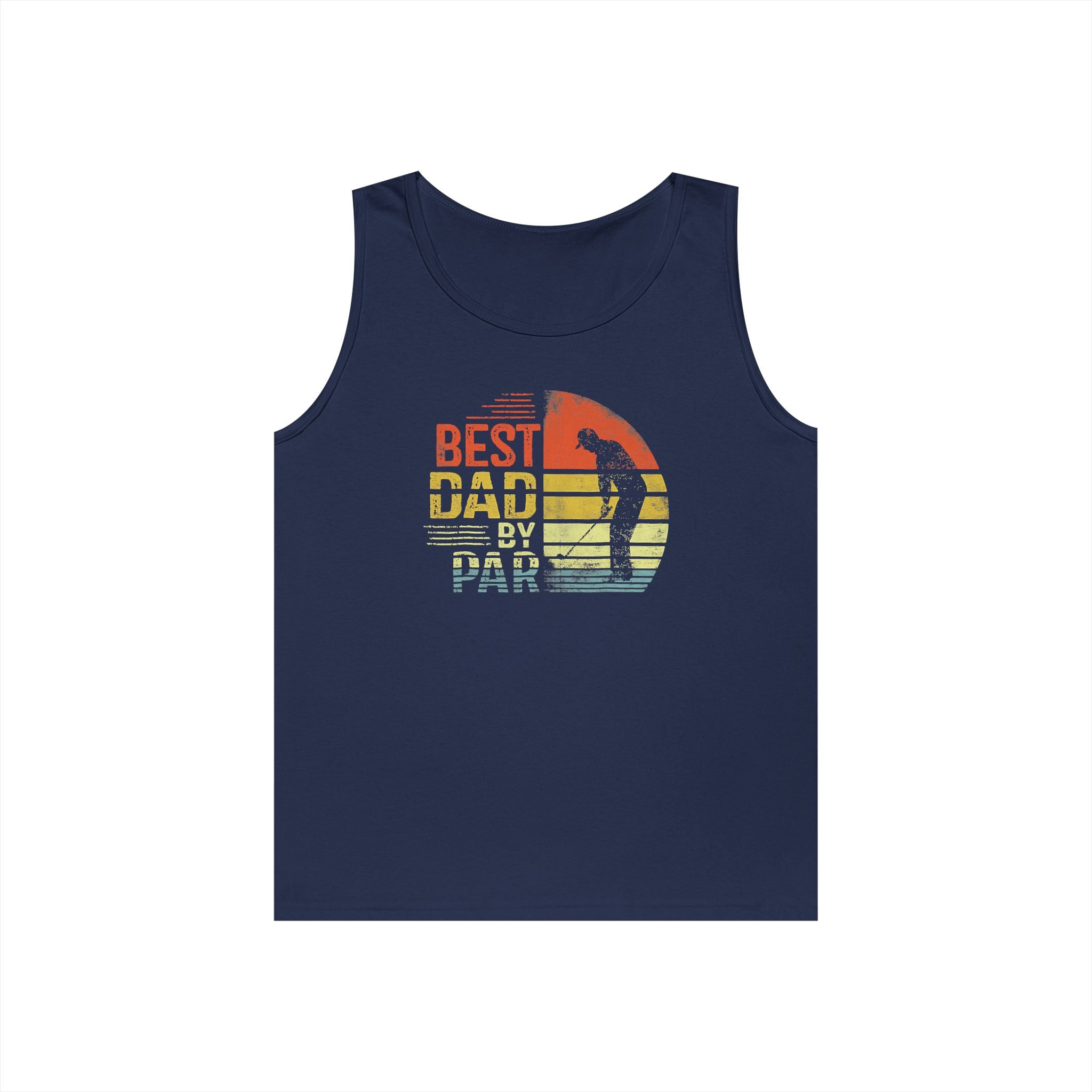 Best Dad By Par Heavy Cotton Tank Top