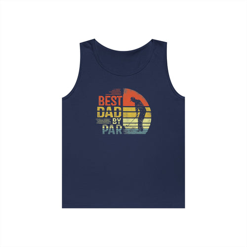 Best Dad By Par Heavy Cotton Tank Top
