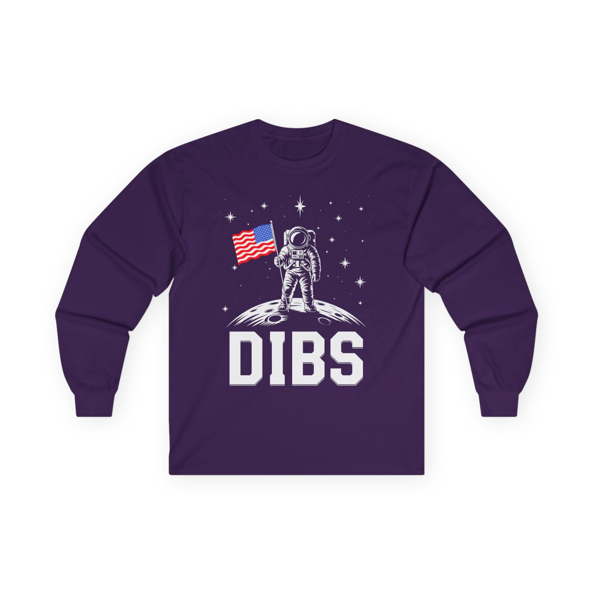 DIBS on the Moon Cotton Long Sleeve Tee
