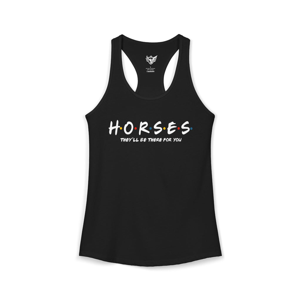 Horses, Friends Theme Ideal Racerback Tank