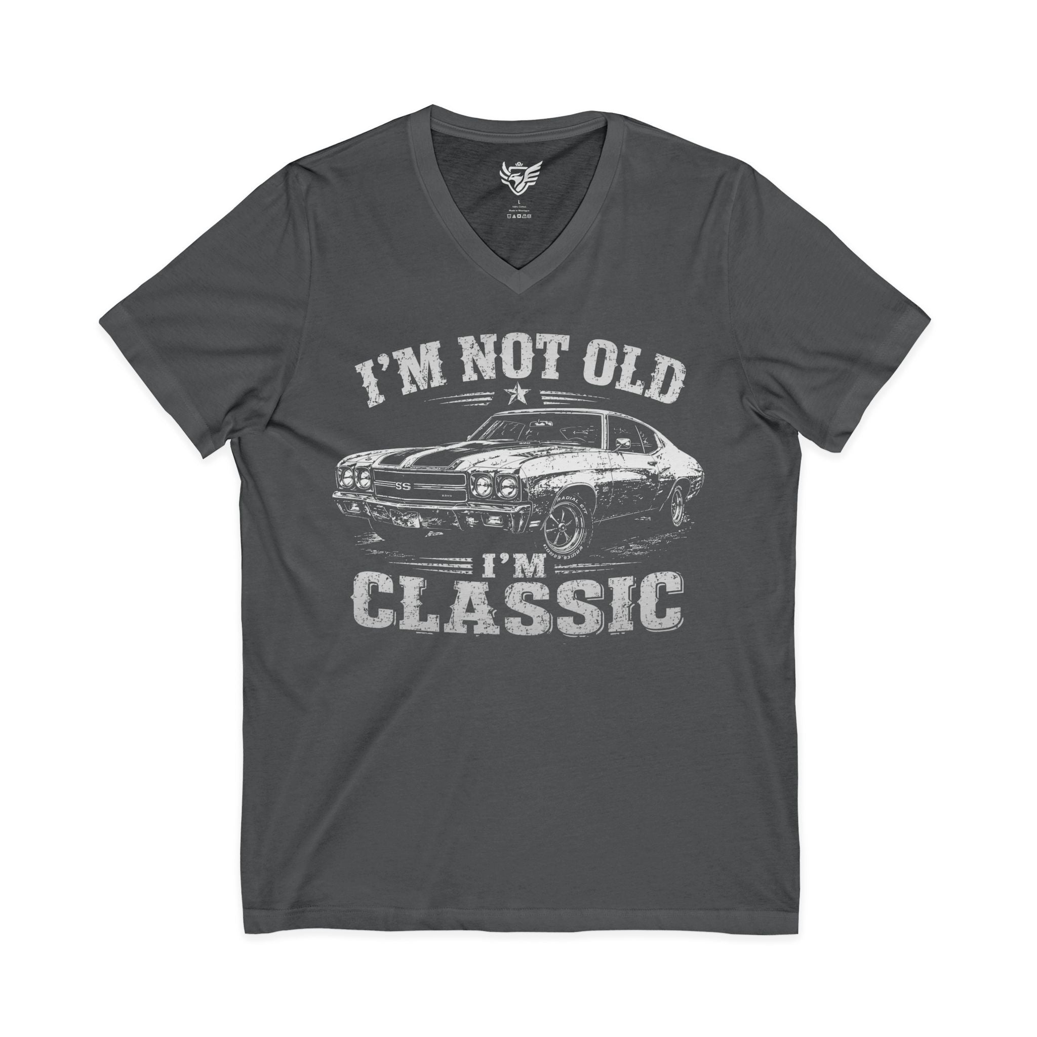 Not Old, Classic Jersey Short Sleeve V-Neck Tee
