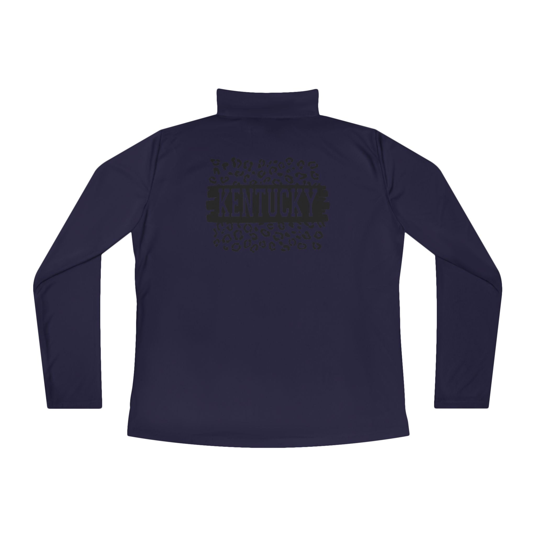Ladies KY Leopard Quarter-Zip Pullover