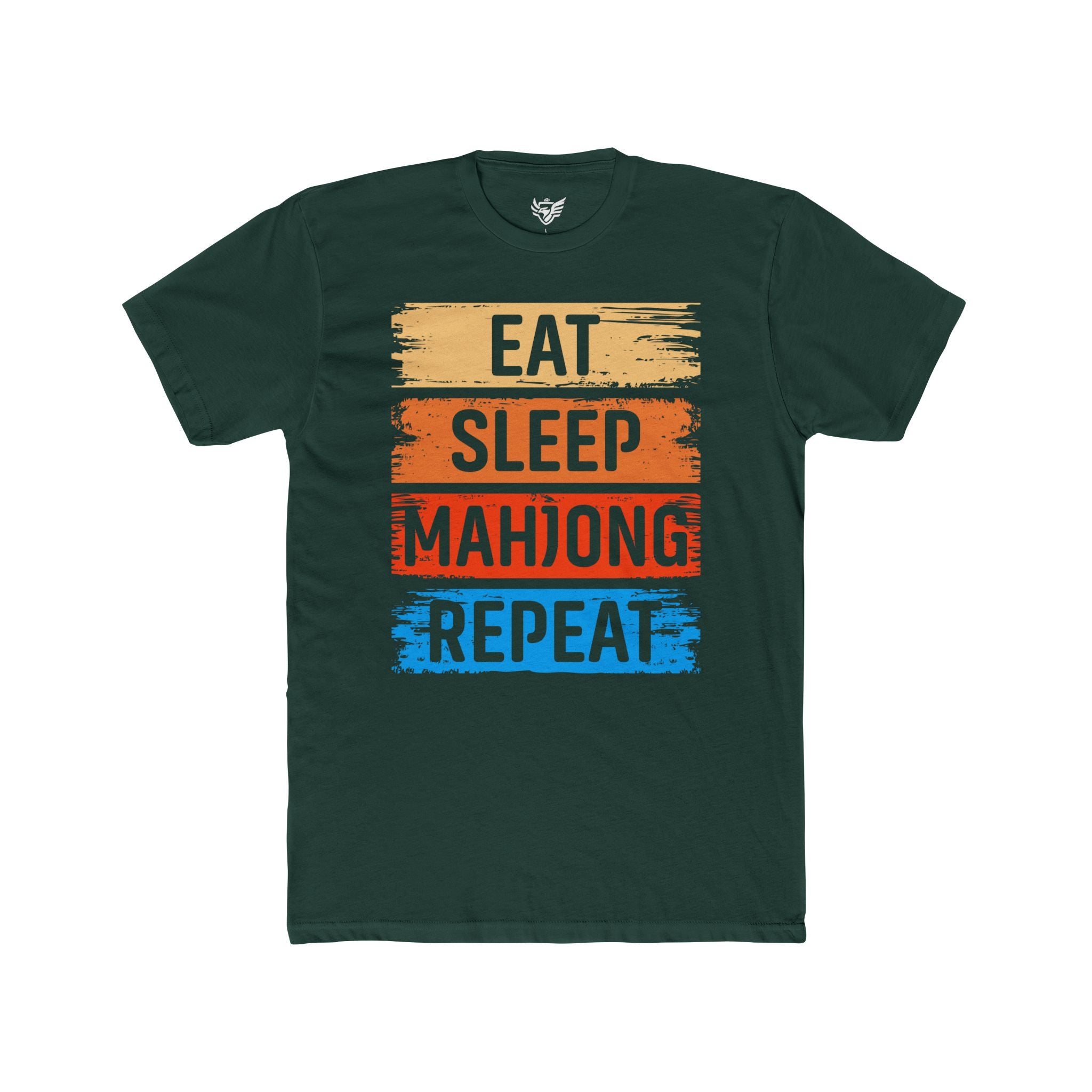 Eat Sleep Mahjong Repeat Cotton Crew Tee