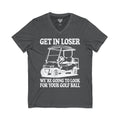 Get In Loser Jersey Short Sleeve V-Neck Tee