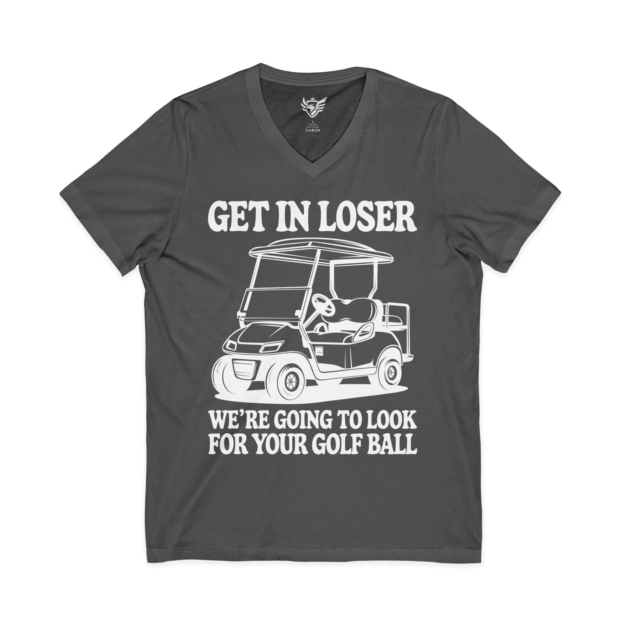 Get In Loser Jersey Short Sleeve V-Neck Tee