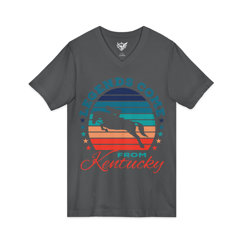 Unisex Legends 5 Star Jersey Short Sleeve V-Neck Tee