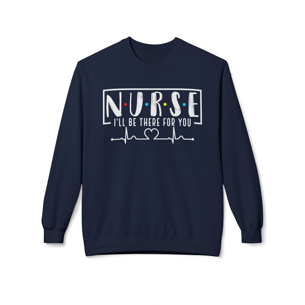 Friend's Theme Nurse Midweight Softstyle Fleece Crewneck Sweatshirt