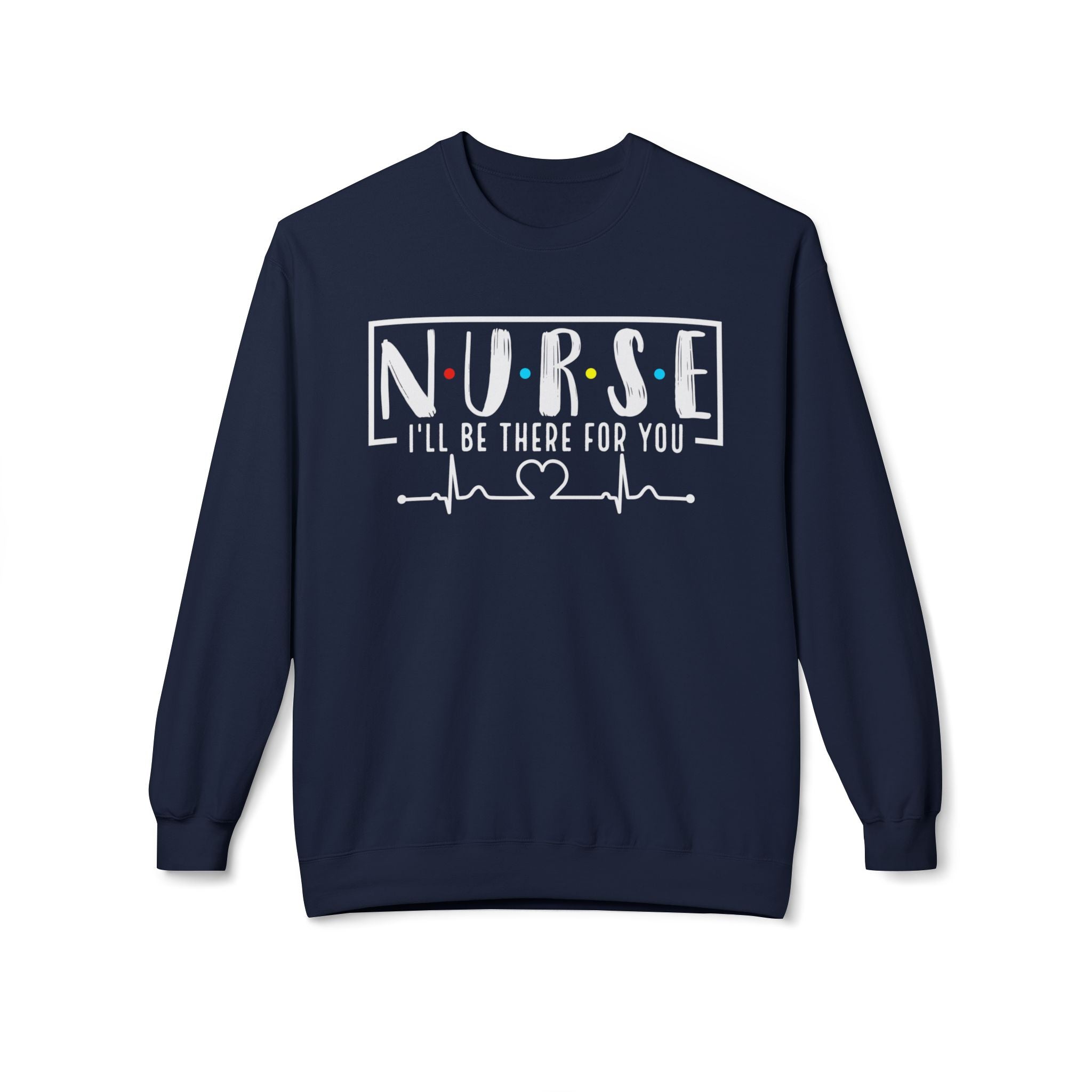 Friend's Theme Nurse Midweight Softstyle Fleece Crewneck Sweatshirt