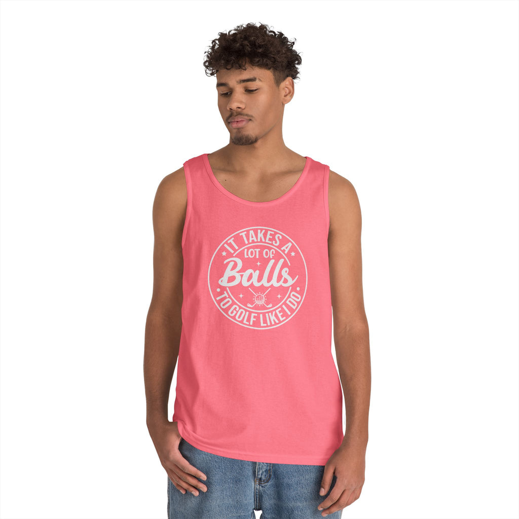 Golf Like I Do Heavy Cotton Tank Top
