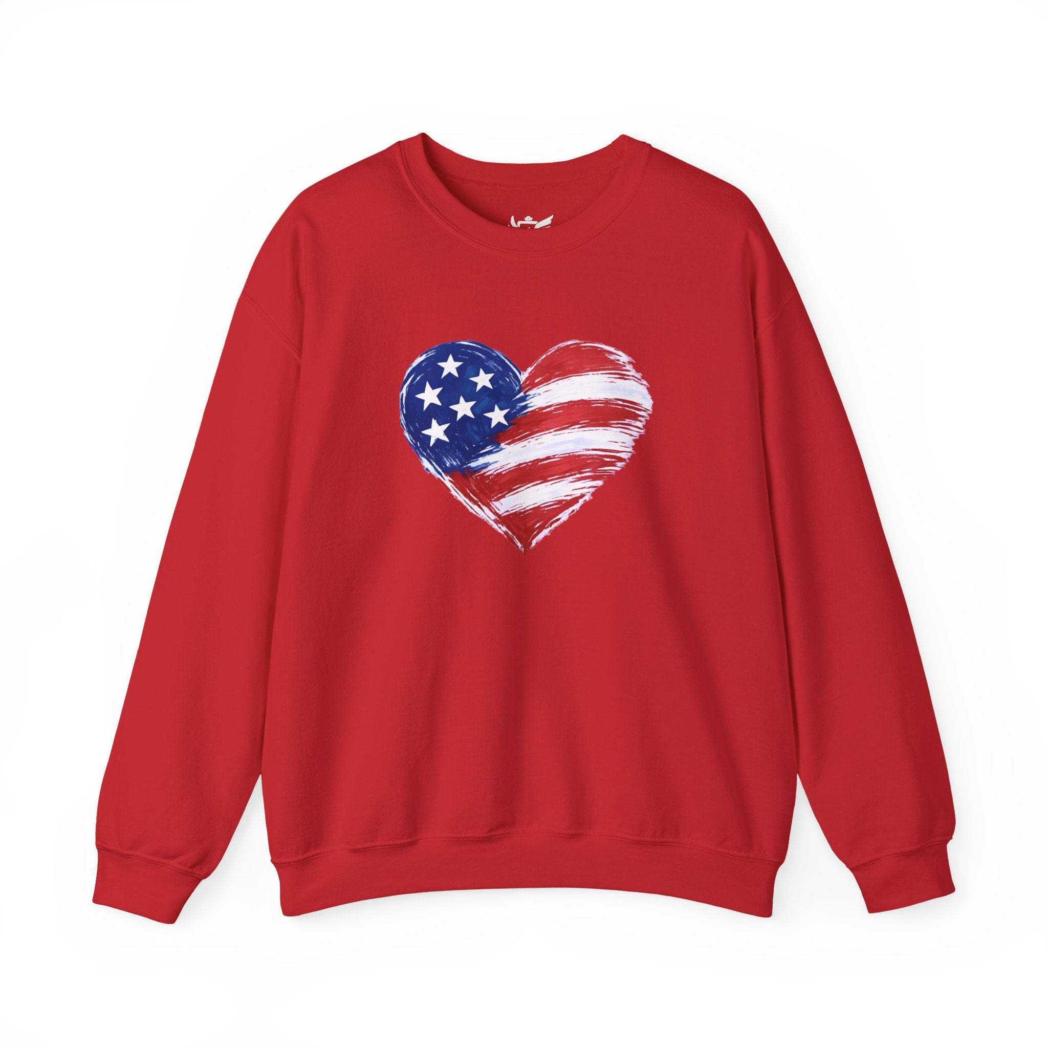 Heart Flag Heavy Blend™ Crewneck Sweatshirt