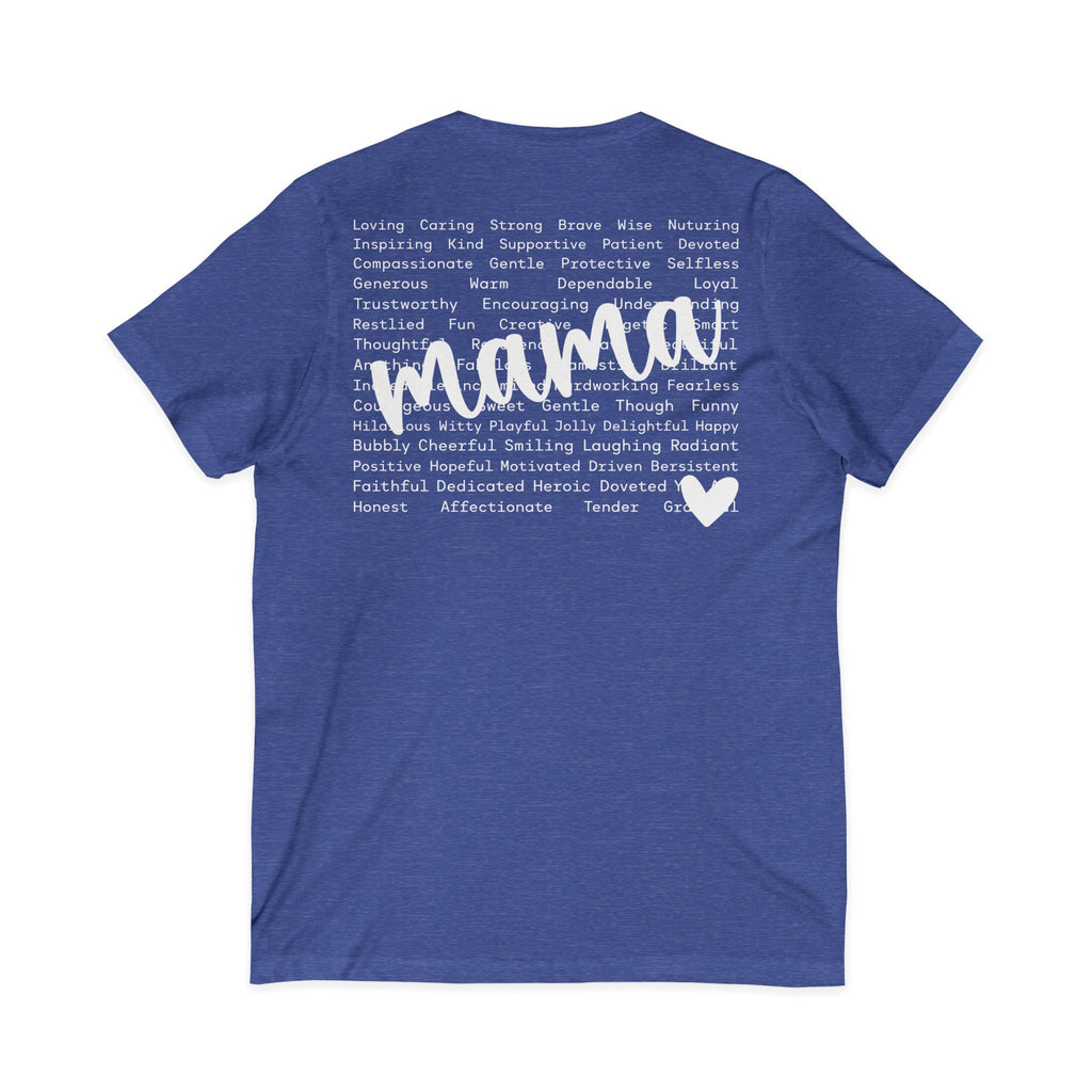 Mama Jersey Short Sleeve V-Neck Tee
