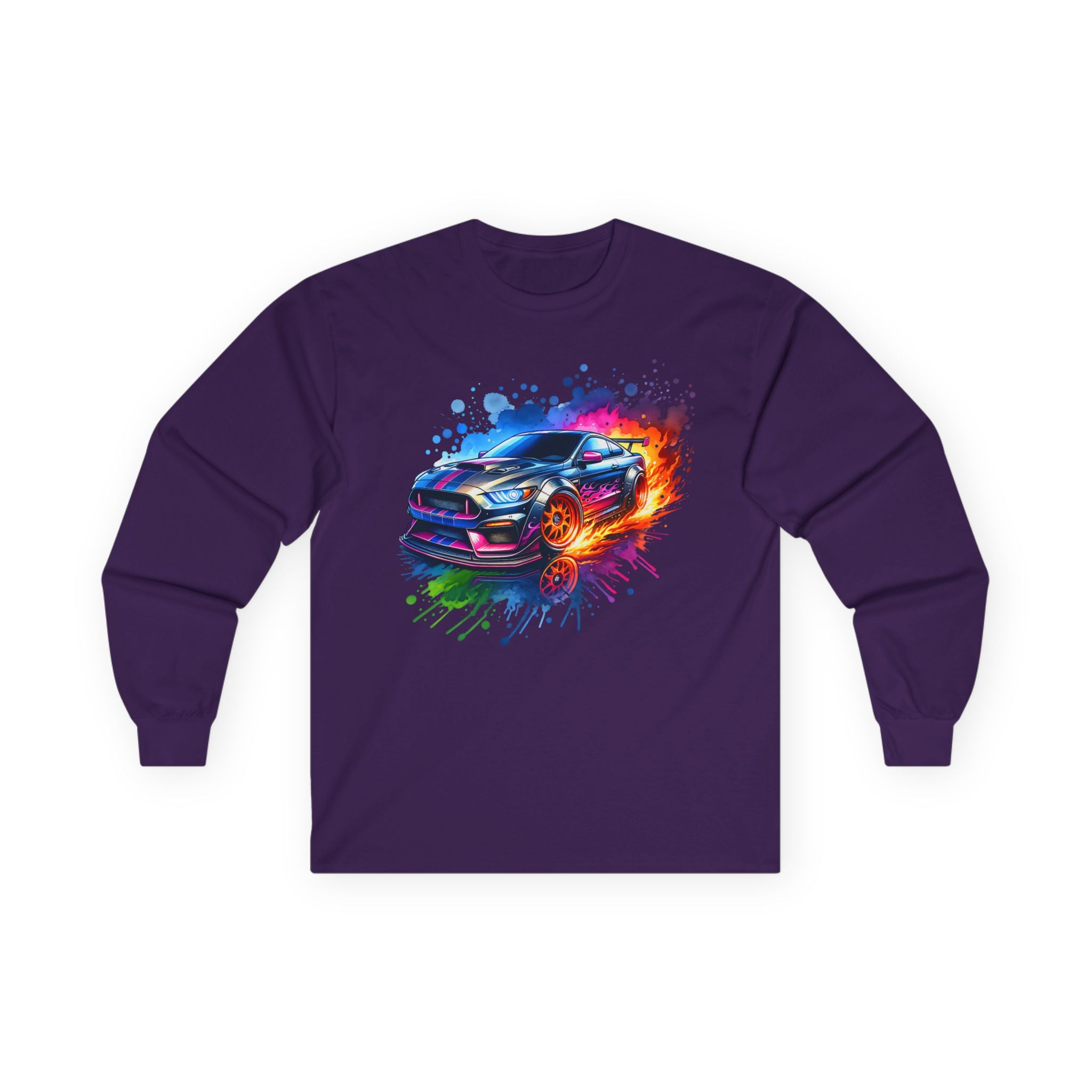 Colorblast Vroom Cotton Long Sleeve Tee