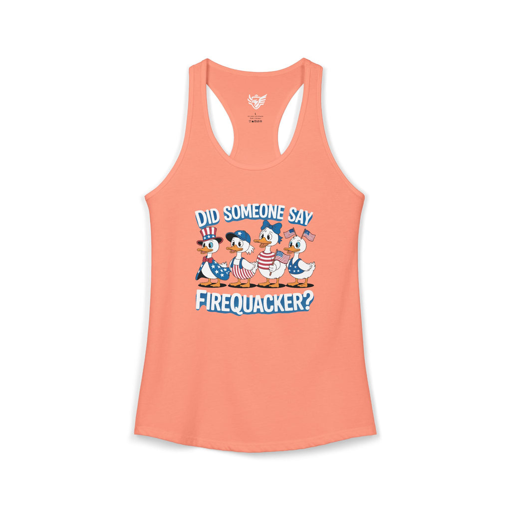 Firequackers Ideal Racerback Tank