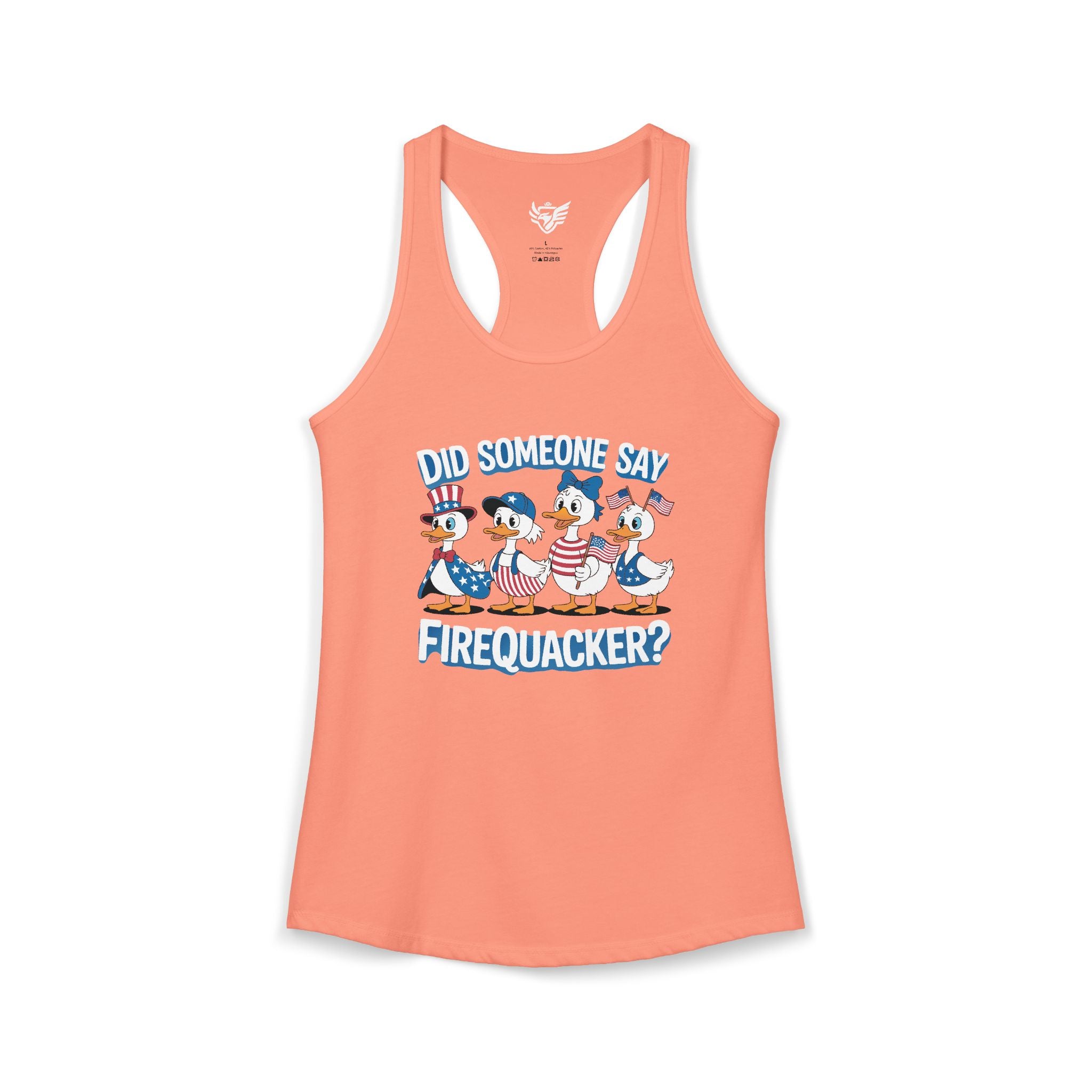 Firequackers Ideal Racerback Tank