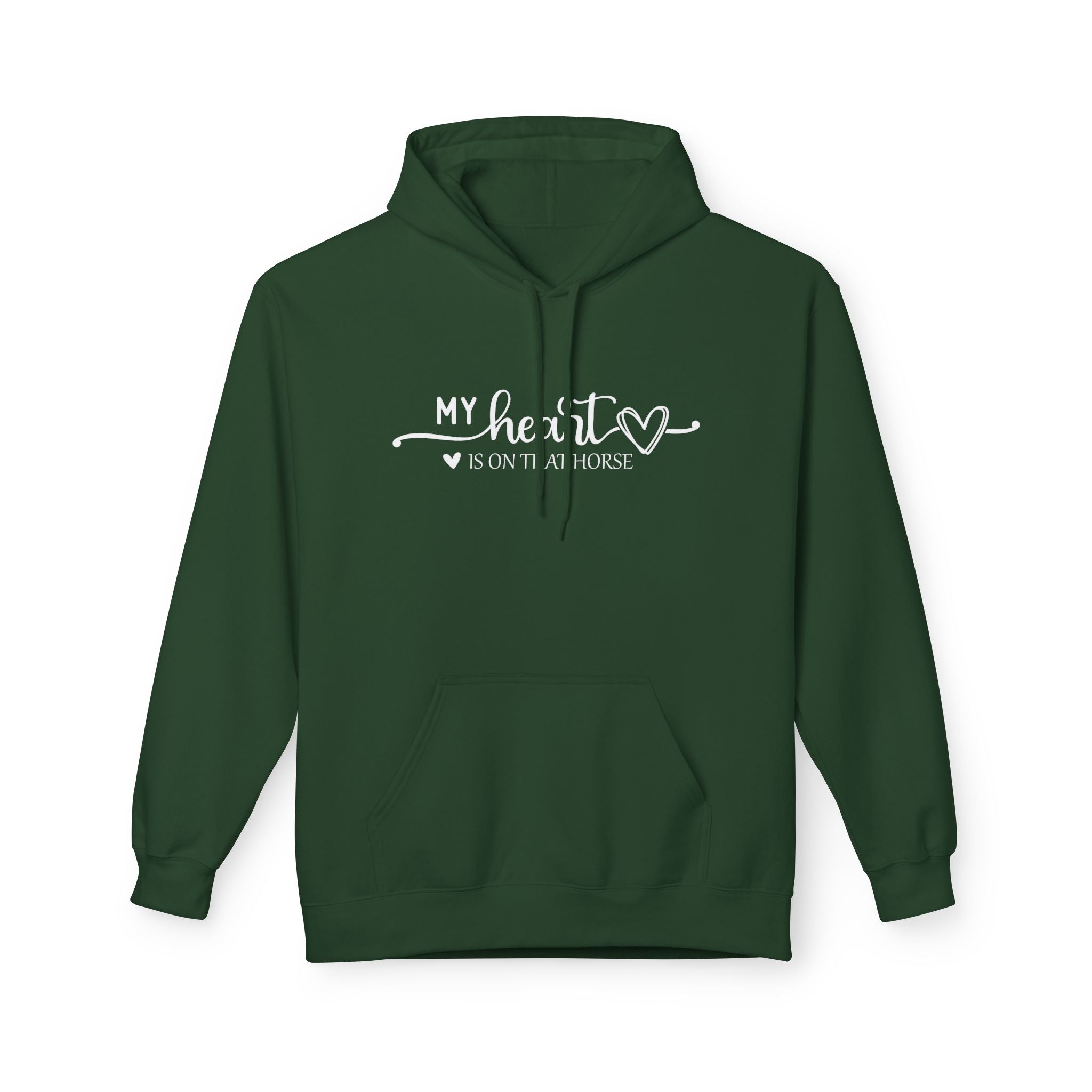 Heart on Horse Midweight Softstyle Fleece Hoodie