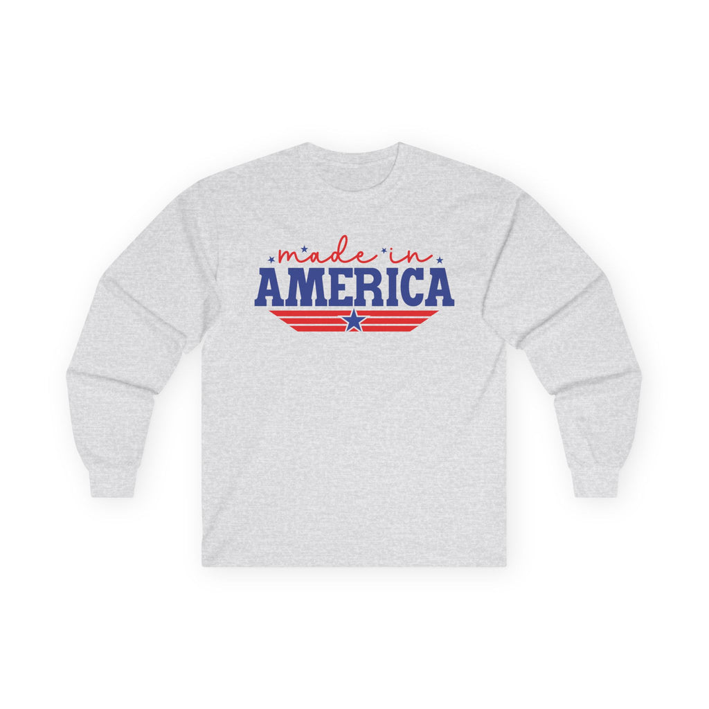 Made In America Cotton Long Sleeve Tee
