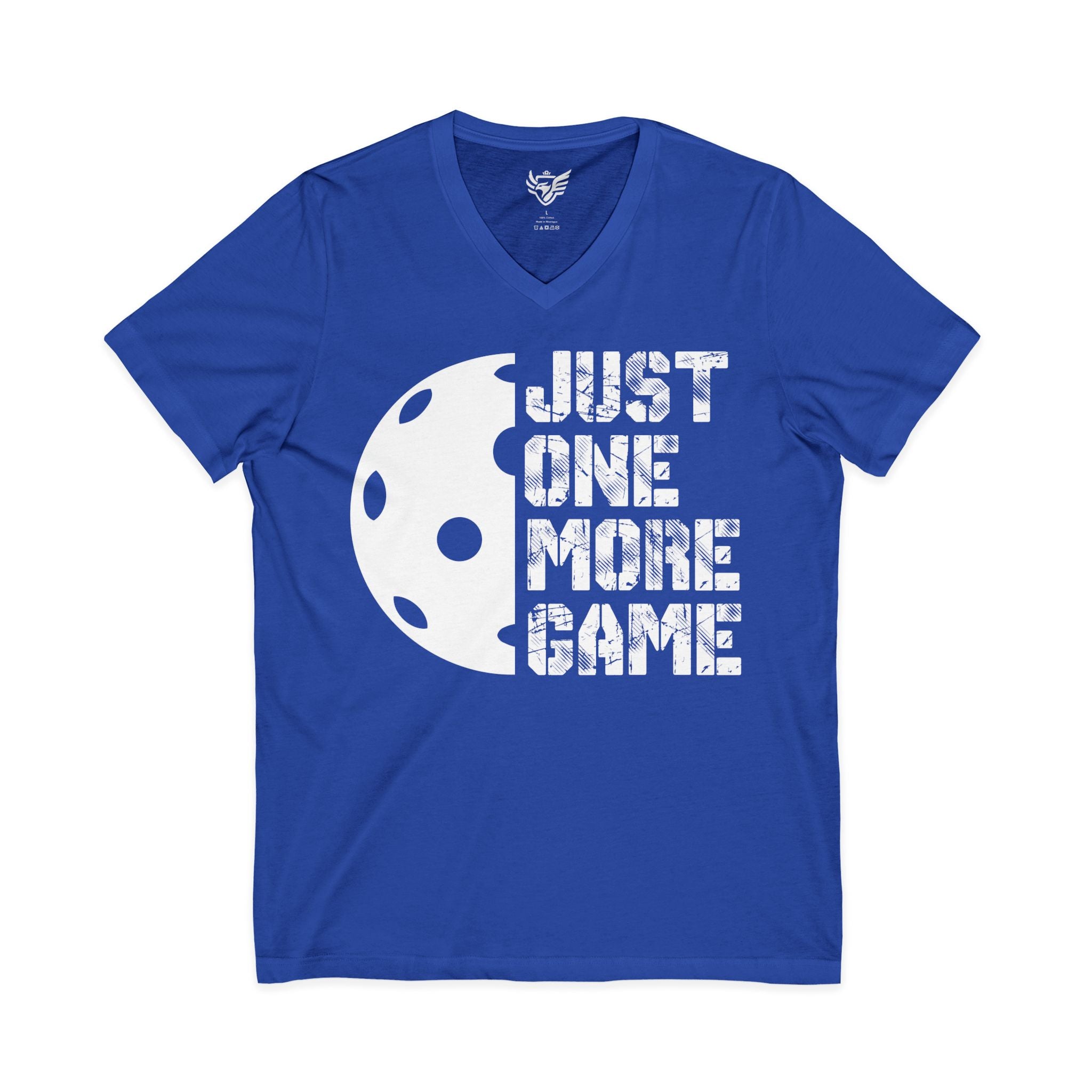 Just One More Game Jersey Short Sleeve V-Neck Tee