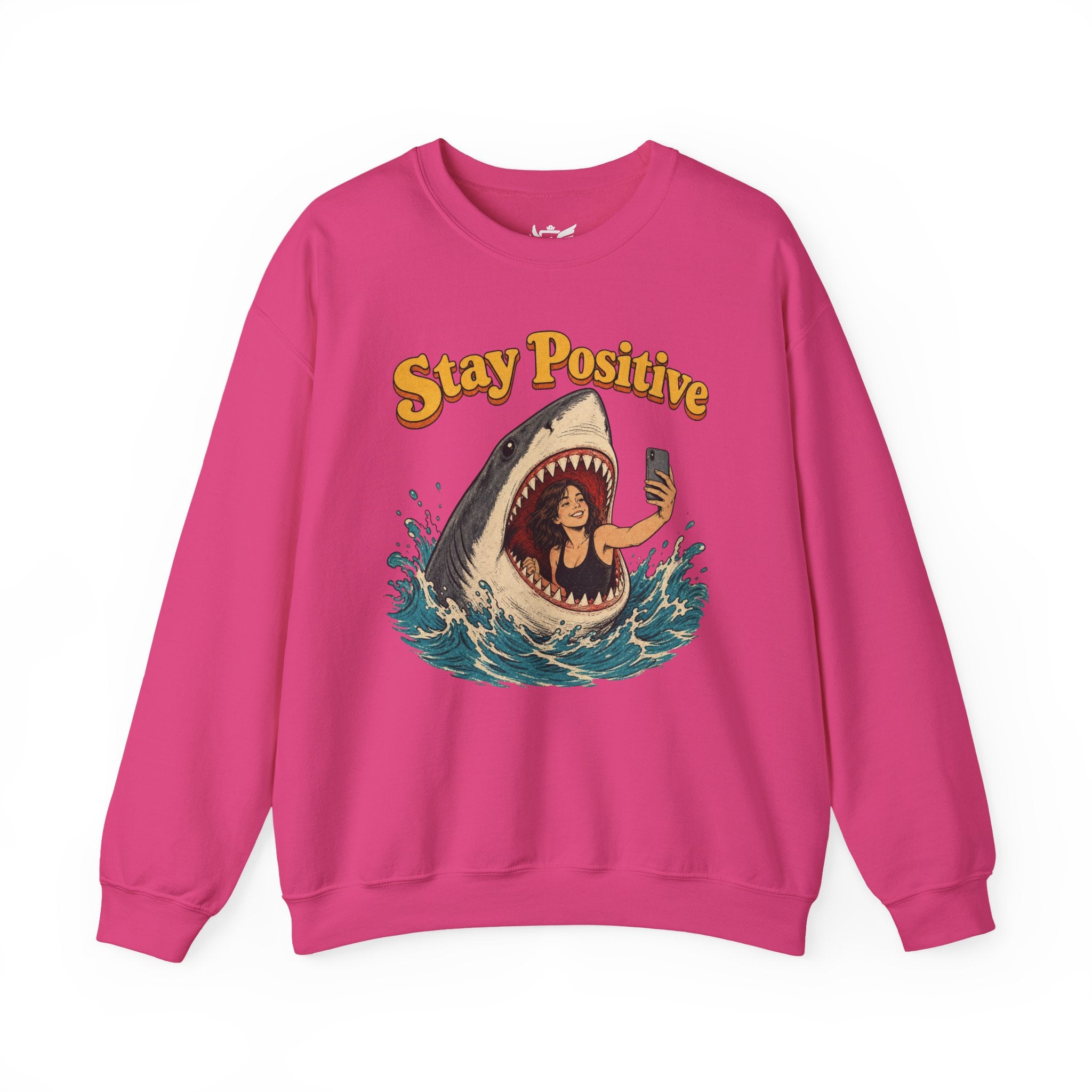 Stay Positive Heavy Blend™ Crewneck Sweatshirt
