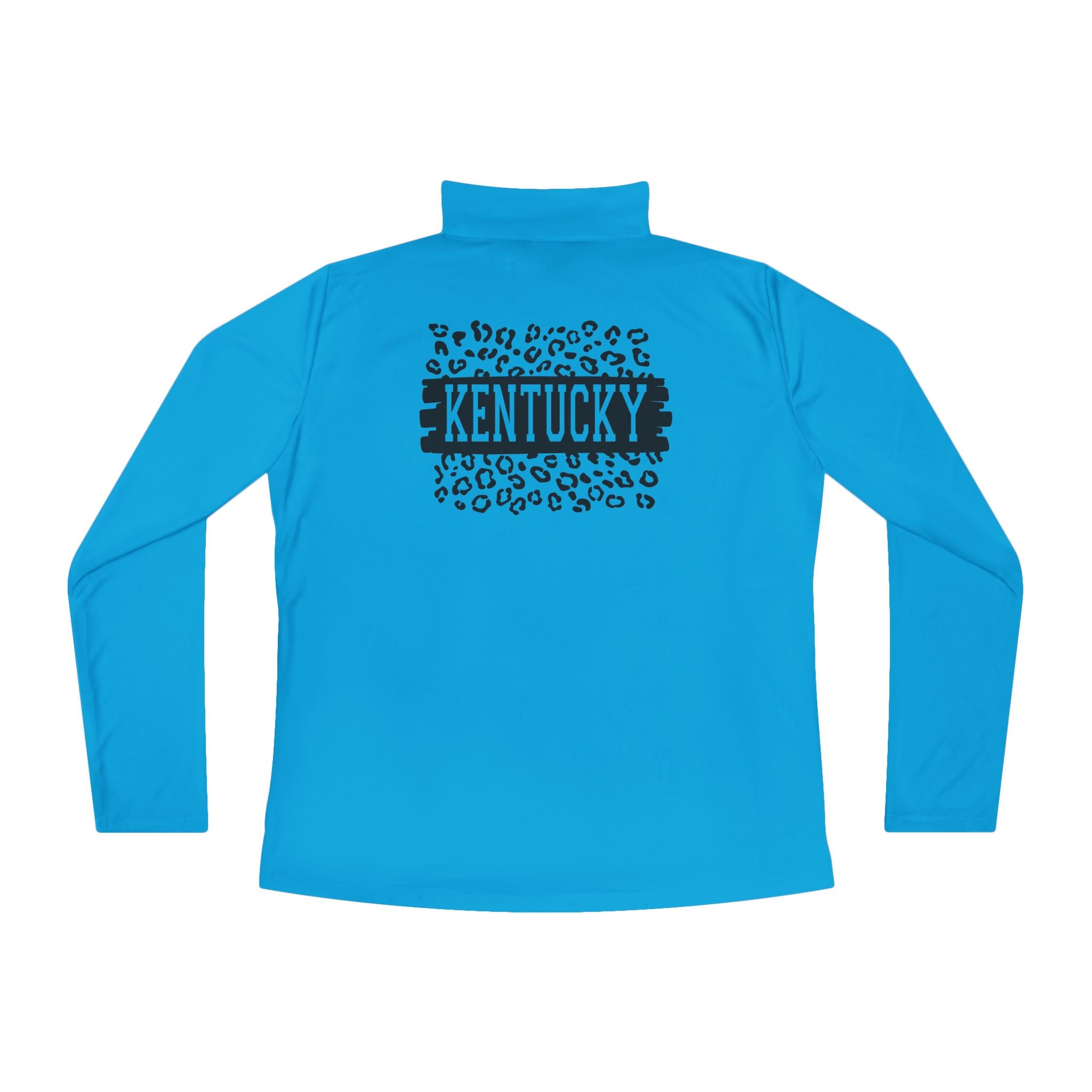 Ladies KY Leopard Quarter-Zip Pullover