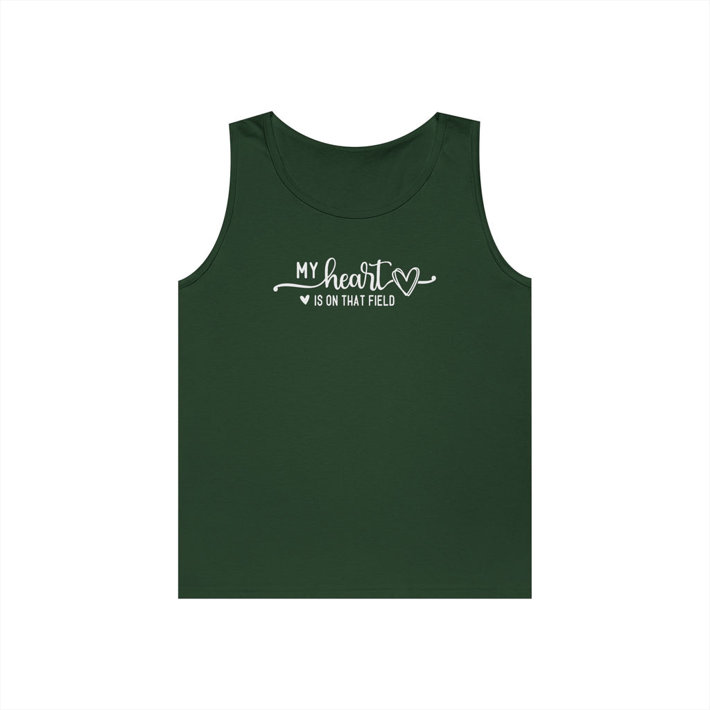 My Heart is on that Field Heavy Cotton Tank Top