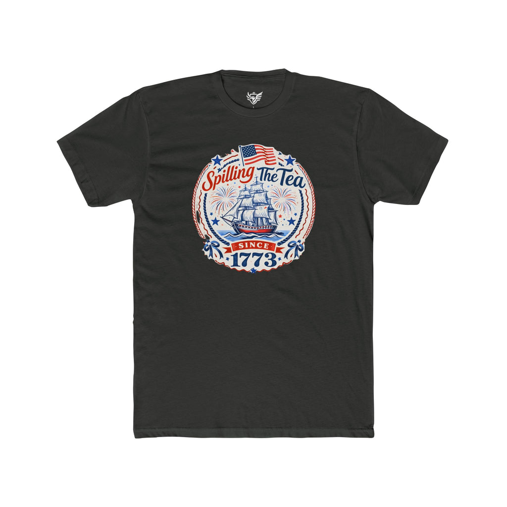 Spilling The Tea Cotton Crew Tee