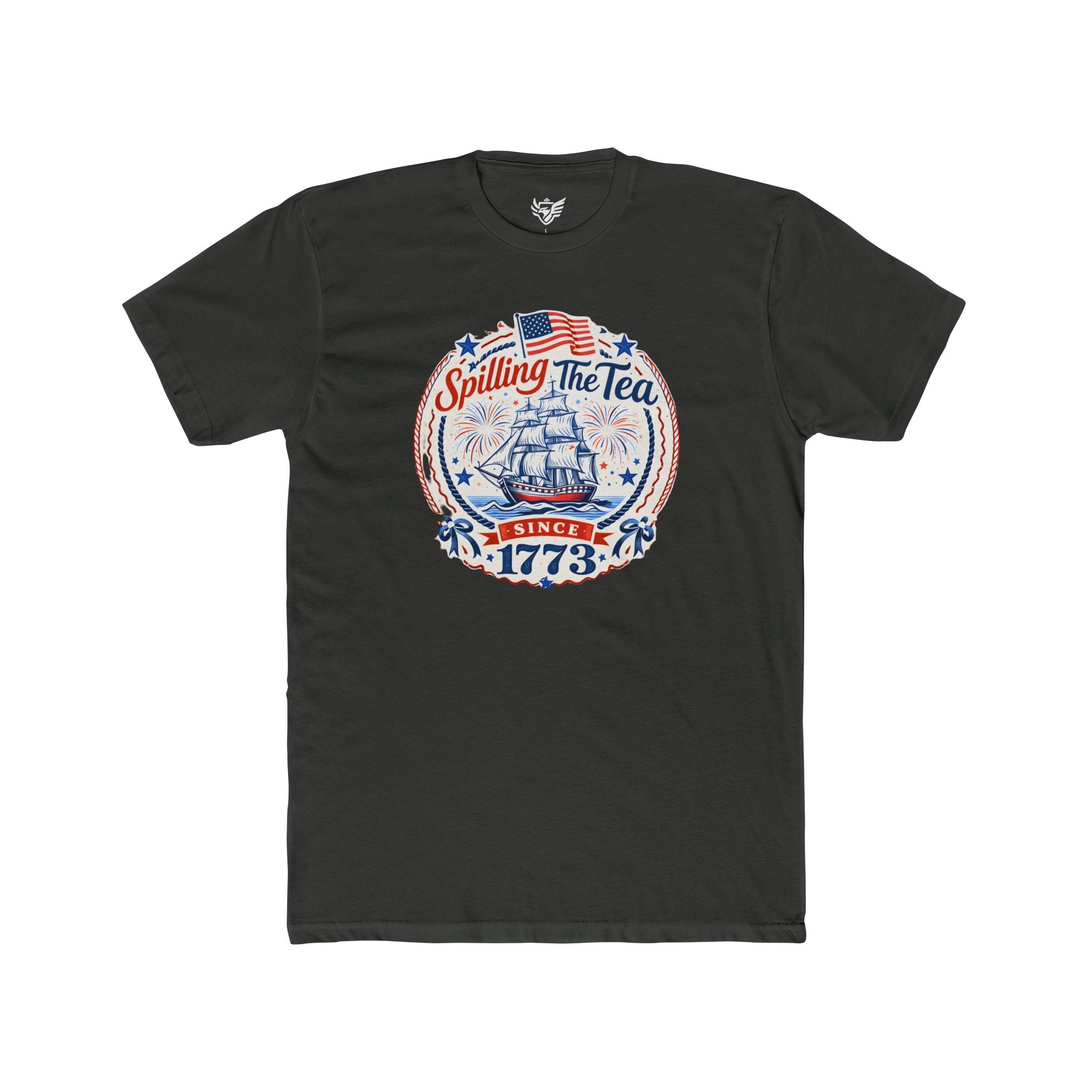 Spilling The Tea Cotton Crew Tee
