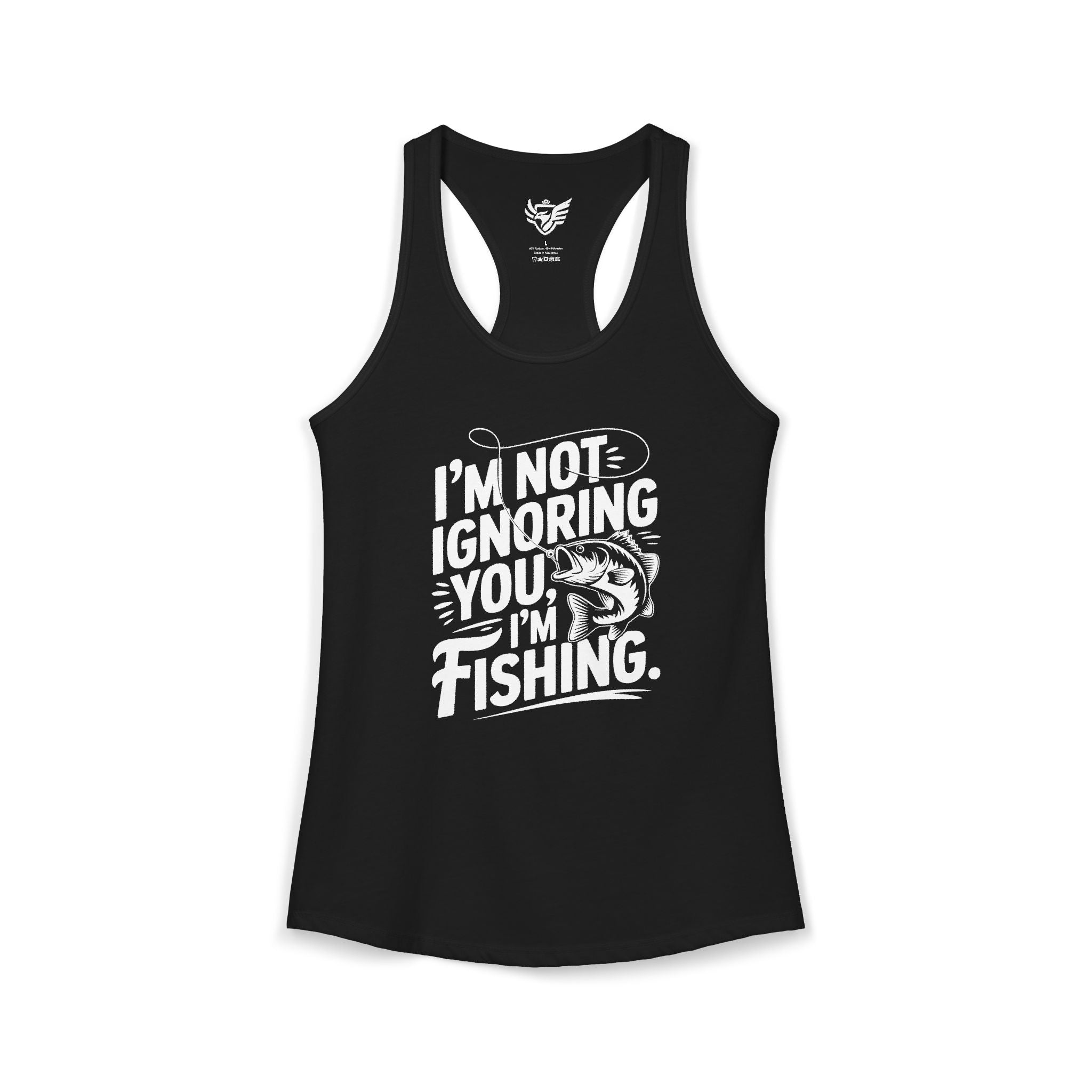 I'm Not Ignoring You Ideal Racerback Tank