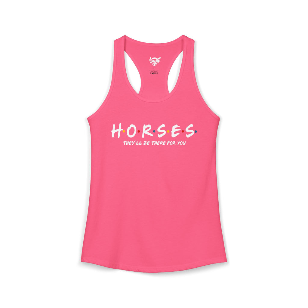 Horses, Friends Theme Ideal Racerback Tank