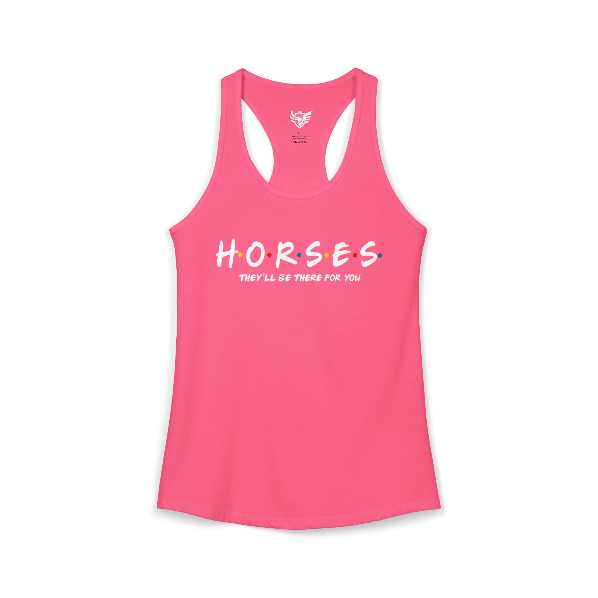 Horses, Friends Theme Ideal Racerback Tank