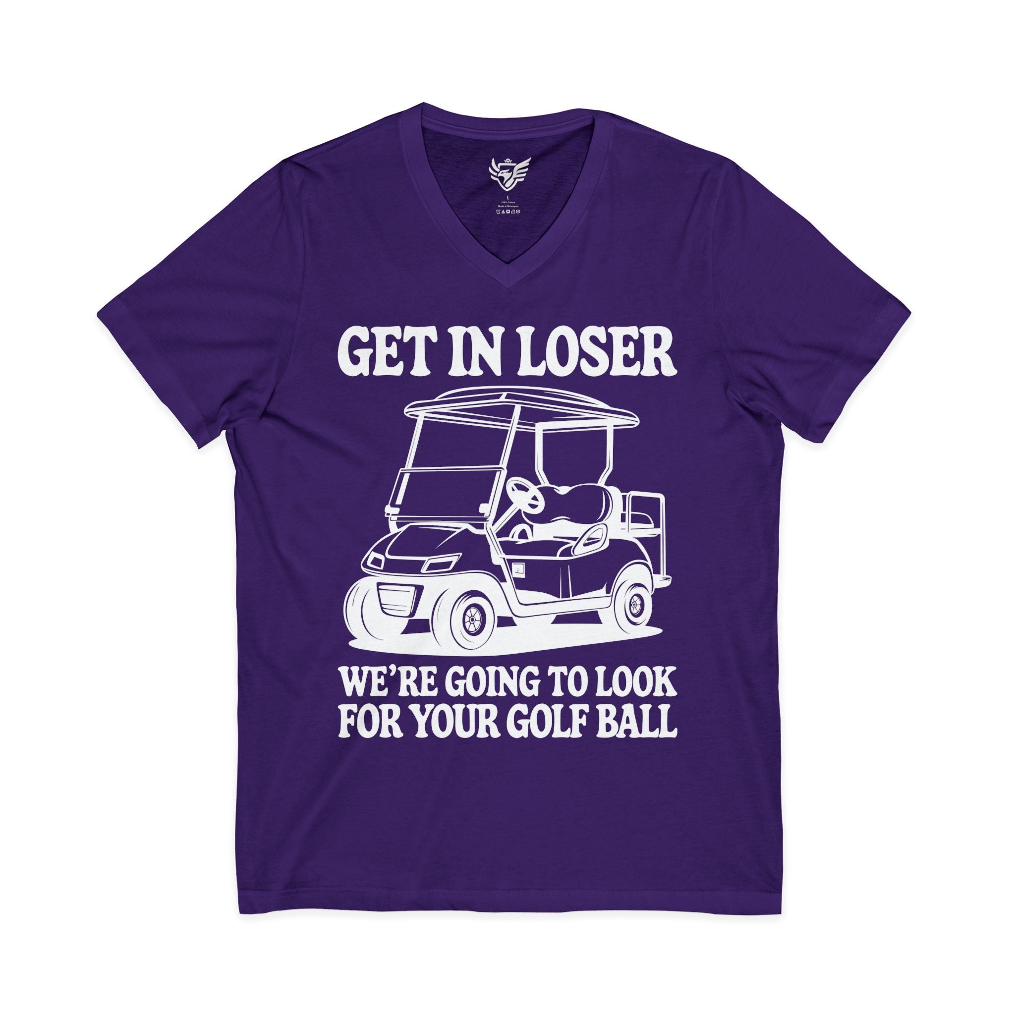 Get In Loser Jersey Short Sleeve V-Neck Tee