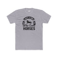 Just a Girl Who Loves Horses Cotton Crew Tee