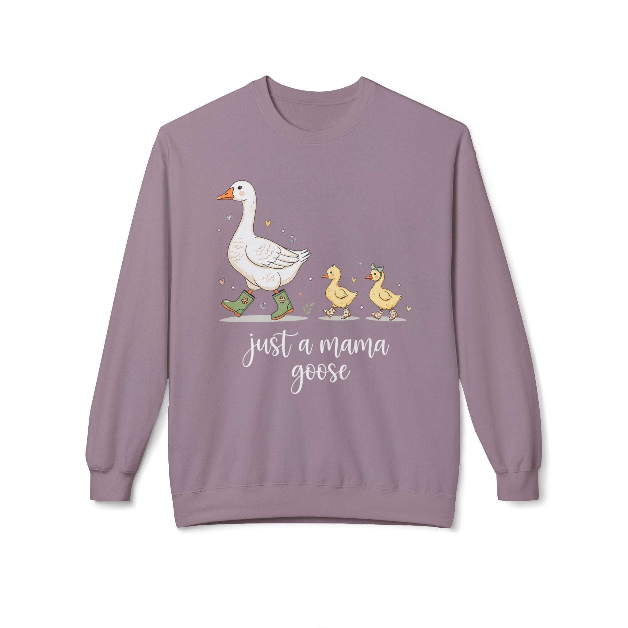 Just a Mama Goose Midweight Softstyle Fleece Crewneck Sweatshirt