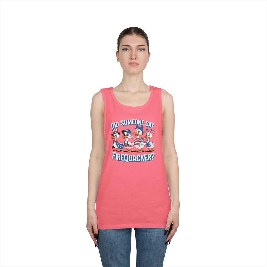 Firequackers Heavy Cotton Tank Top