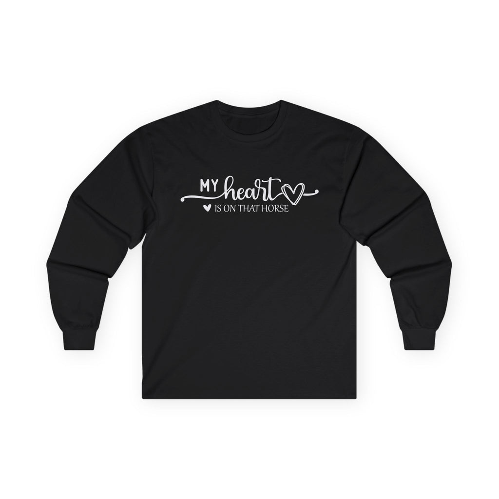Heart on Horse Cotton Long Sleeve Tee
