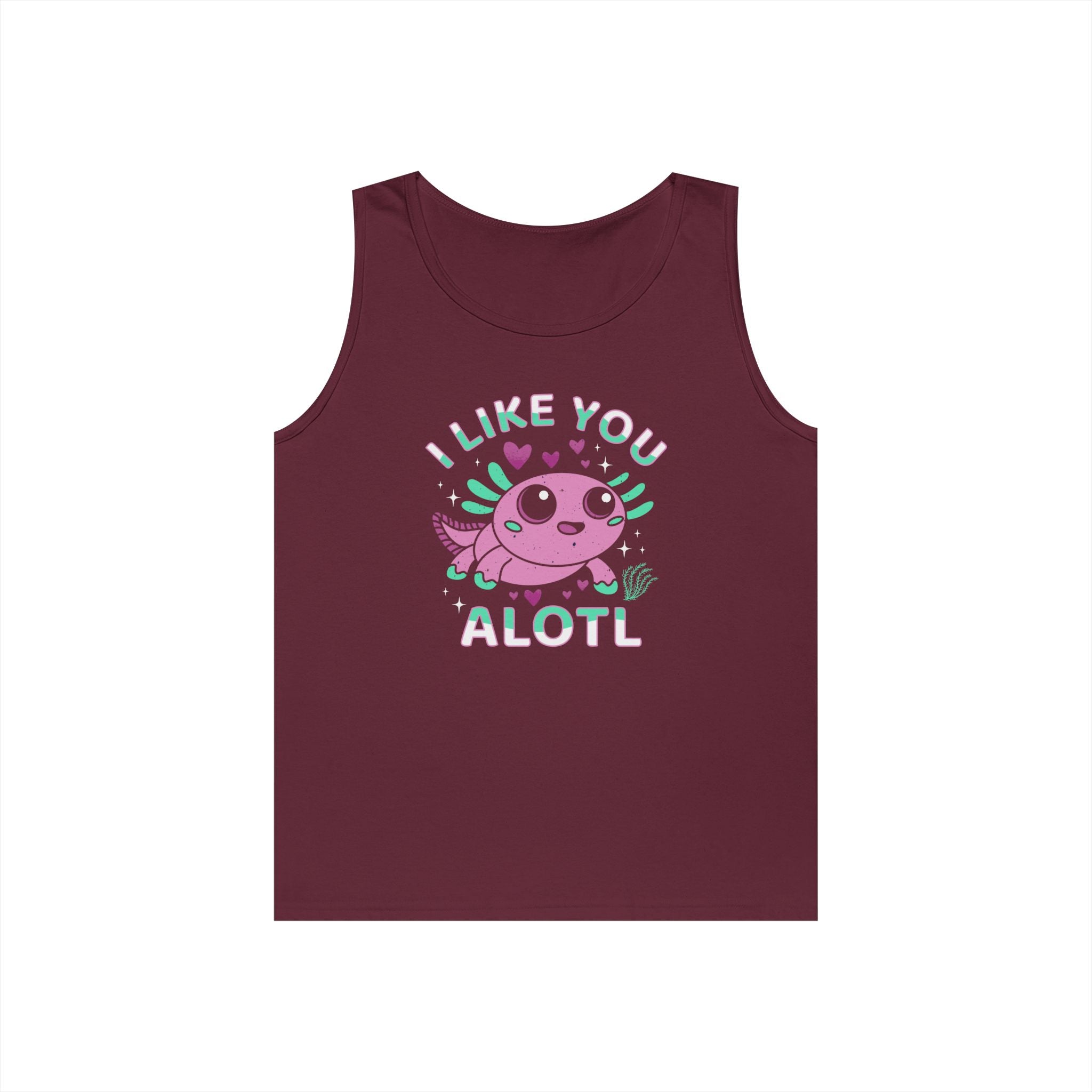 I Like You Alotl Heavy Cotton Tank Top