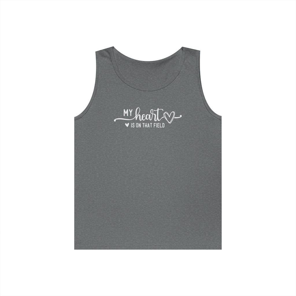 My Heart is on that Field Heavy Cotton Tank Top