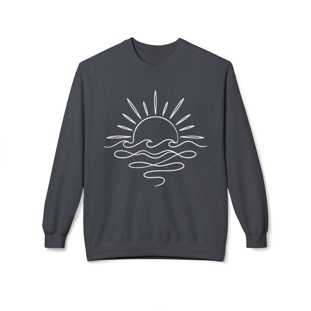 Sunny Sea Midweight Softstyle Fleece Crewneck Sweatshirt