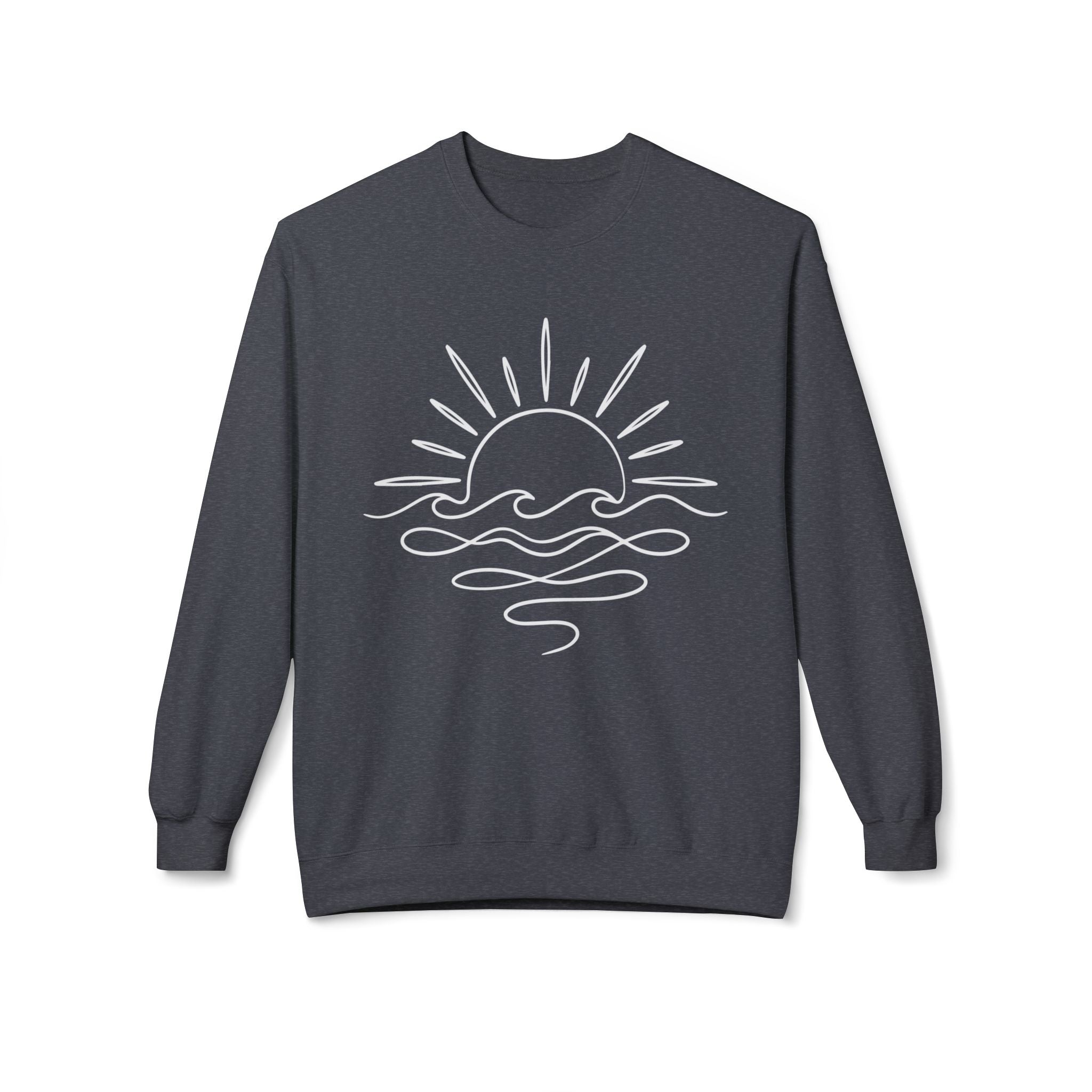 Sunny Sea Midweight Softstyle Fleece Crewneck Sweatshirt