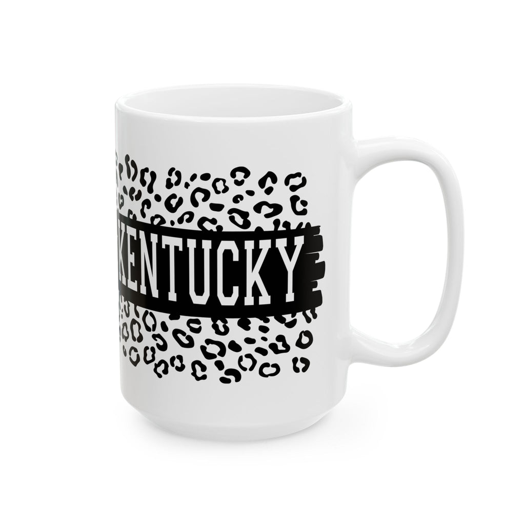 KY Leopard Ceramic Mug, (11oz, 15oz)