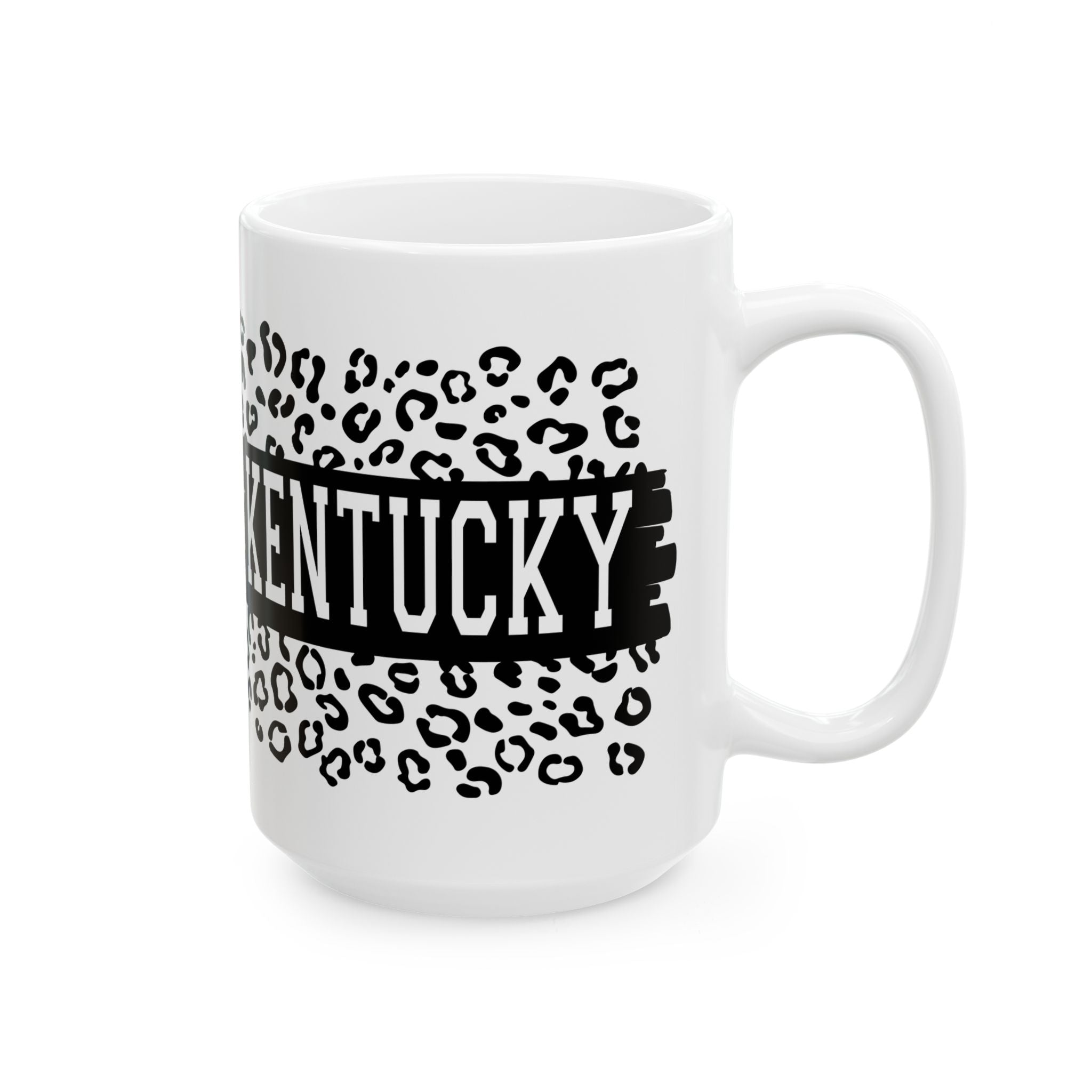 KY Leopard Ceramic Mug, (11oz, 15oz)