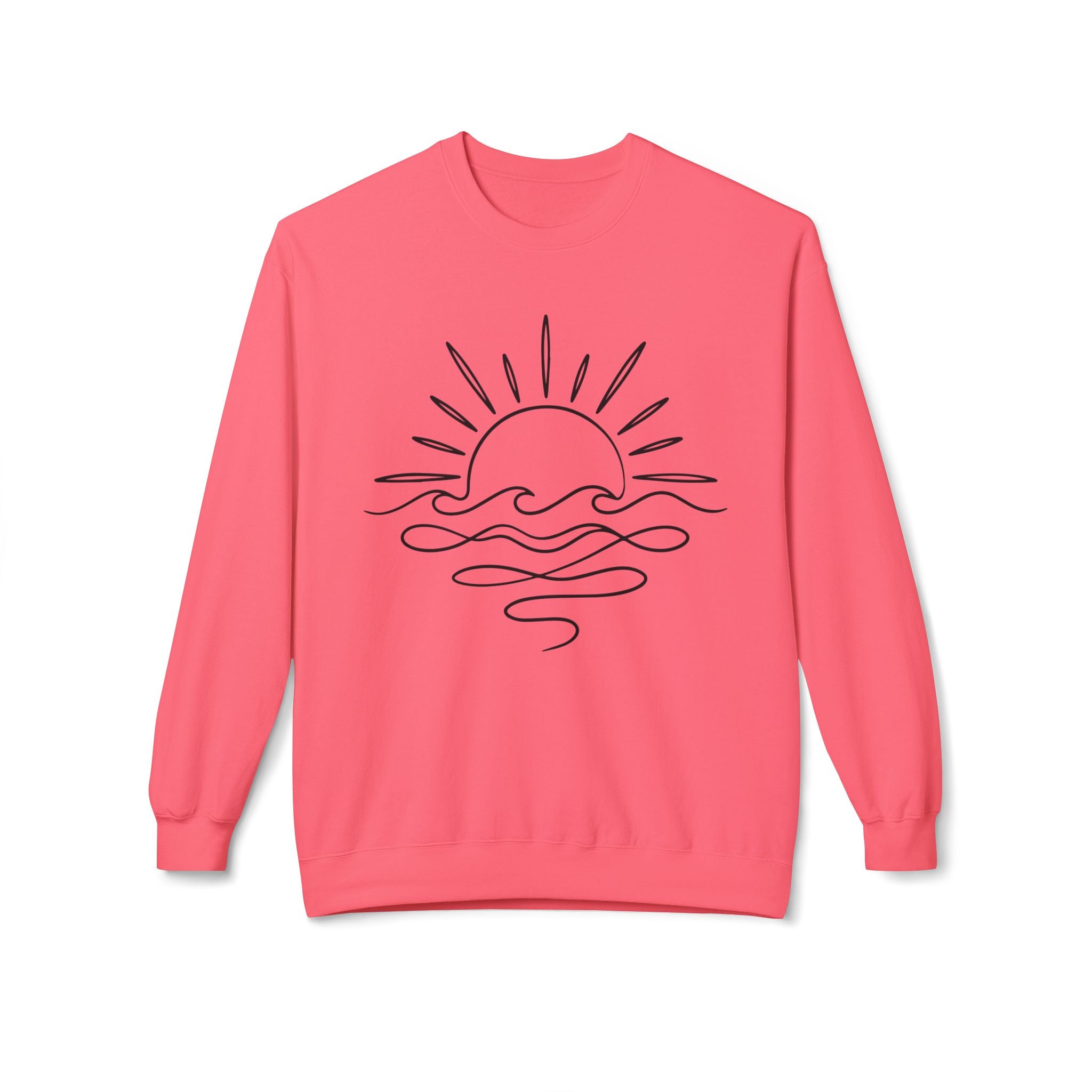 Sunny Sea Midweight Softstyle Fleece Crewneck Sweatshirt